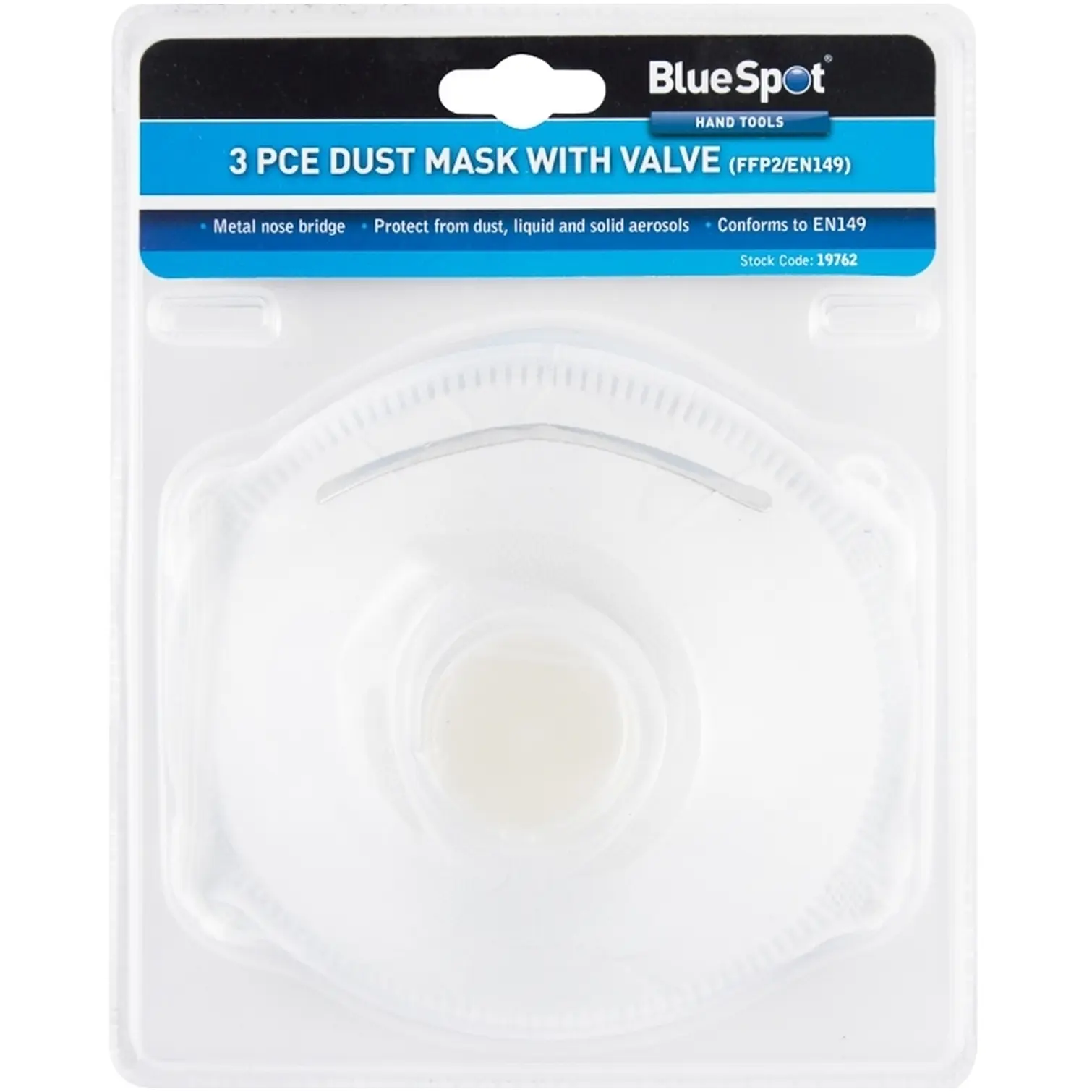 BLU0214 BlueSpot Paint & Odour Respirator Pack of 3