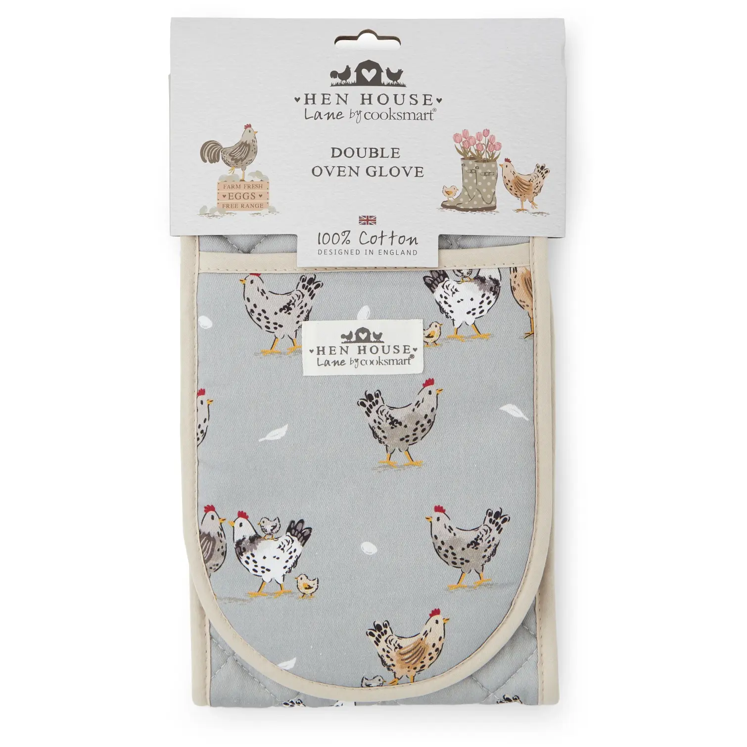 Cooksmart Hen House Lane Double Oven Glove