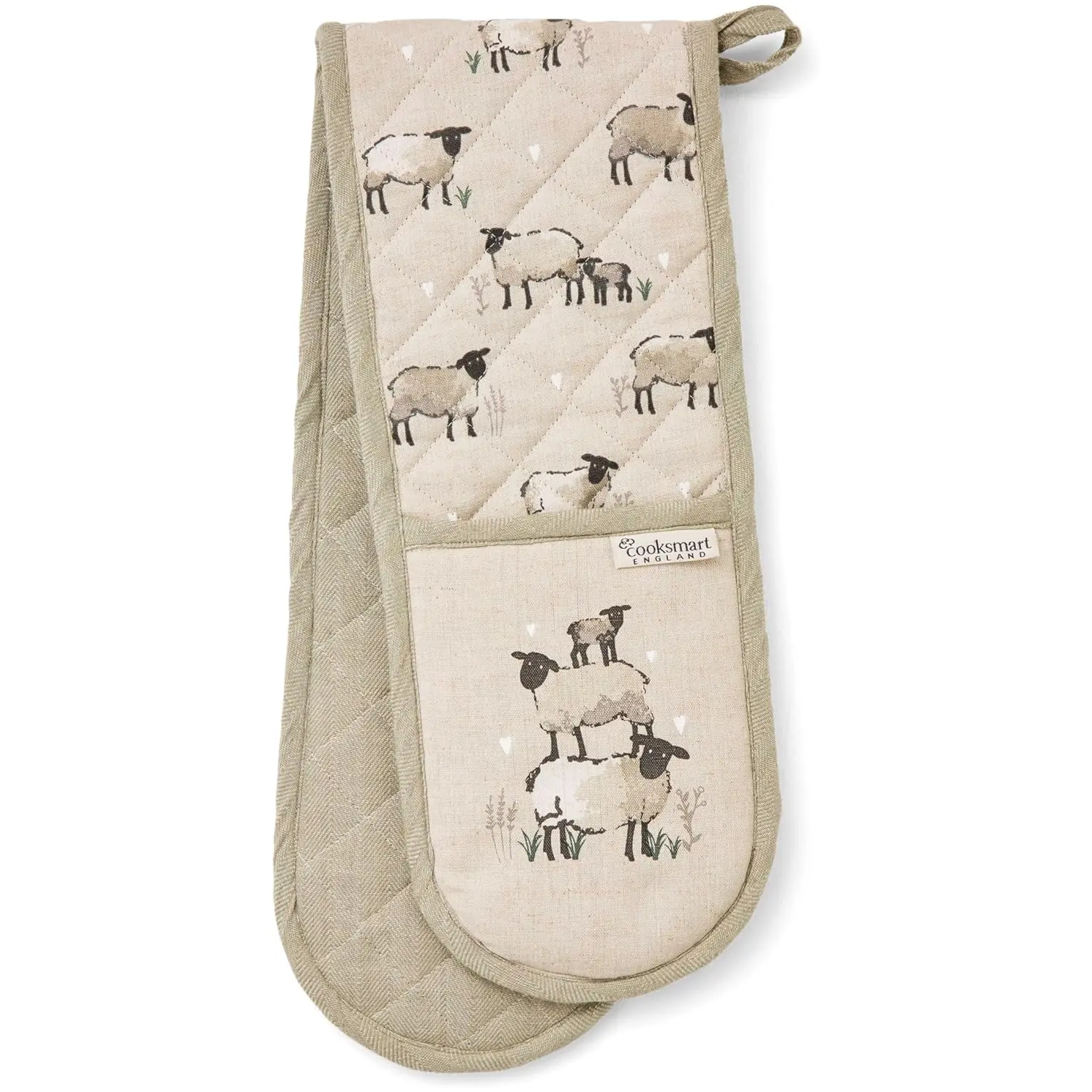 CLI0244 Cooksmart Highland Sheep Double Oven Glove
