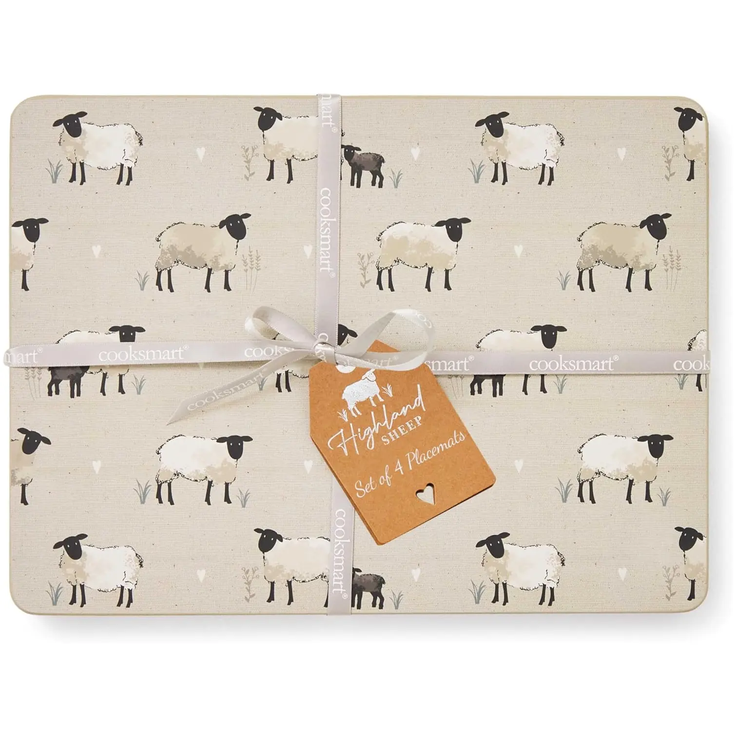 CLI0246_1 Cooksmart Highland Sheep Placemats Pack of 4