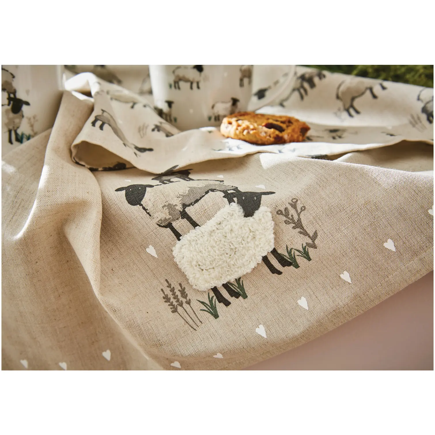 CLI0250_2 Cooksmart Highland Sheep Tea Towels 3 Pack