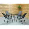 Milan 5pce Patio Set Air Textoline