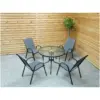 Milan 5pce Patio Set Air Textoline
