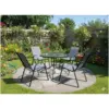 Milan 5pce Patio Set Air Textoline