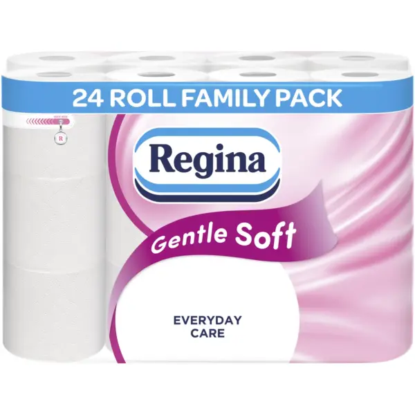 Regina Gentle Soft Toilet Roll 3 Ply 24 Roll Pack