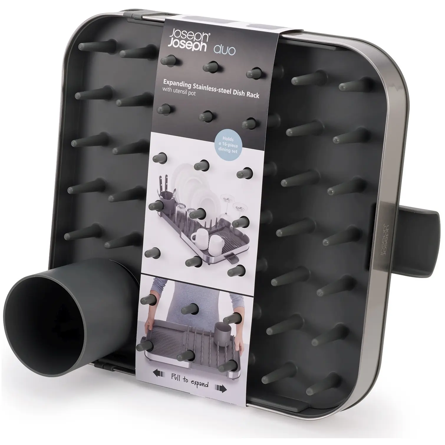 Joseph Joseph Duo Extending Steel Dishrack