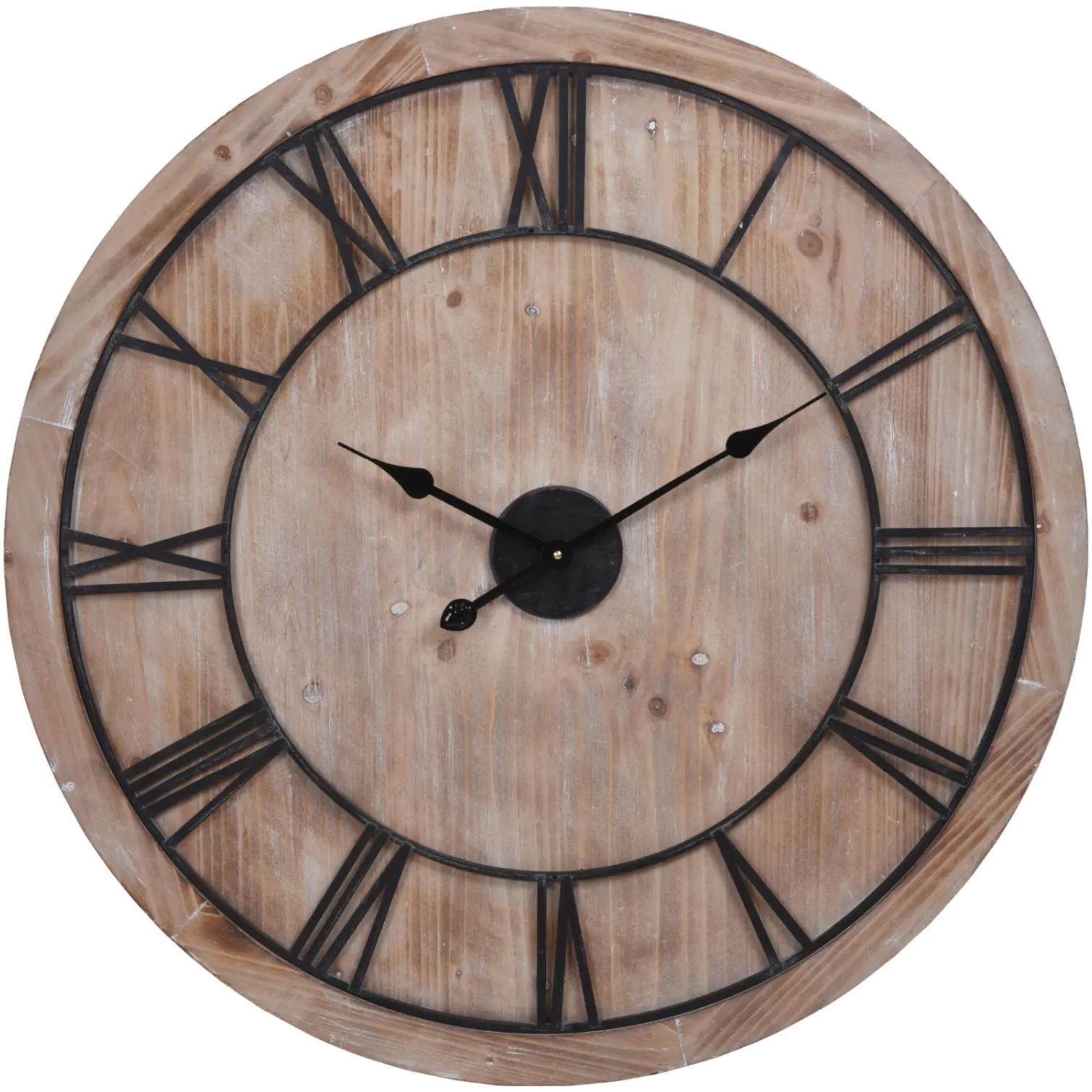 KPN0440 Wall Clock with Brown Handle