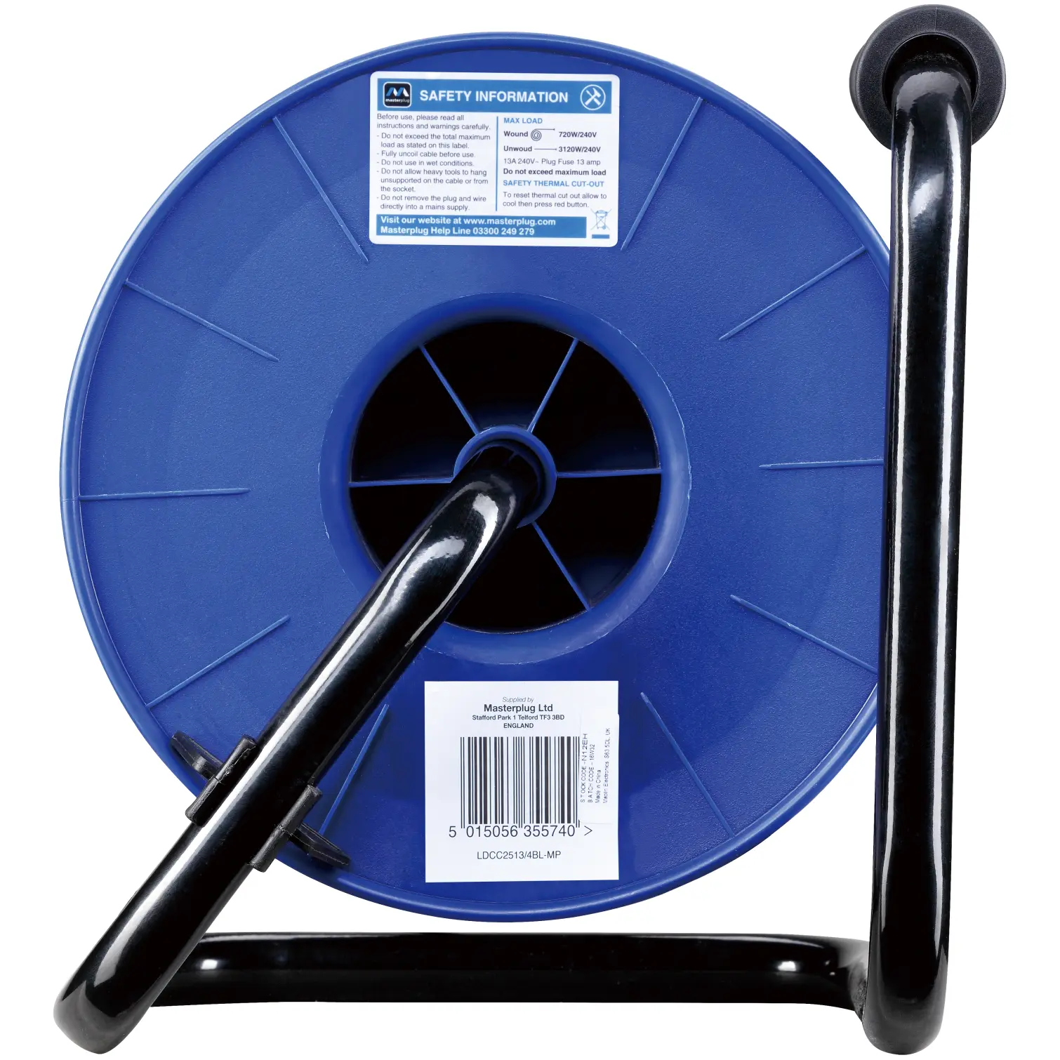 Masterplug Open Cable Reel 25m 13amp