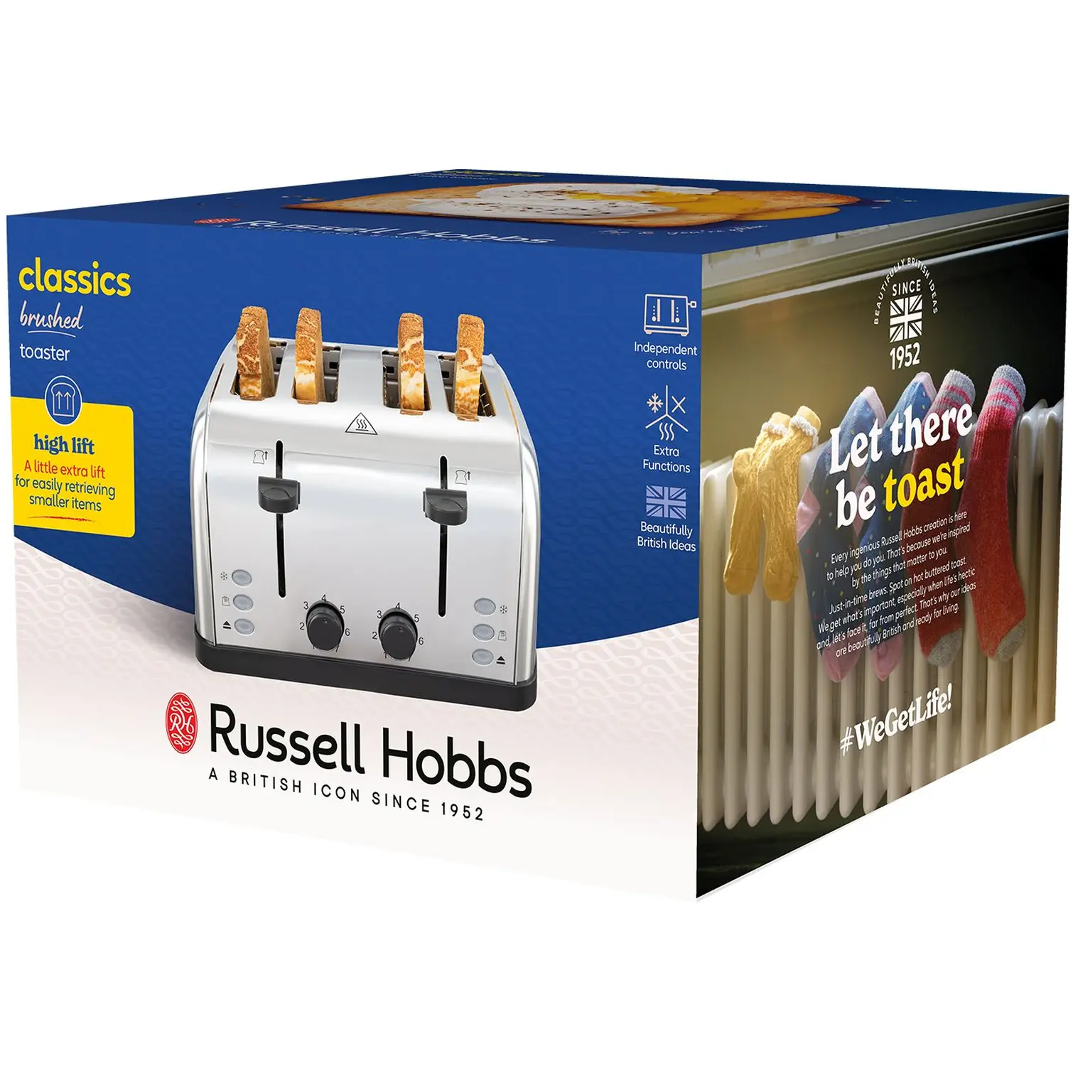 Russell Hobbs 4 Slot Toaster Stainless Steel