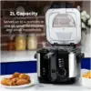 Tower Square Fryer Black 2ltr