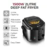 Tower Square Fryer Black 2ltr