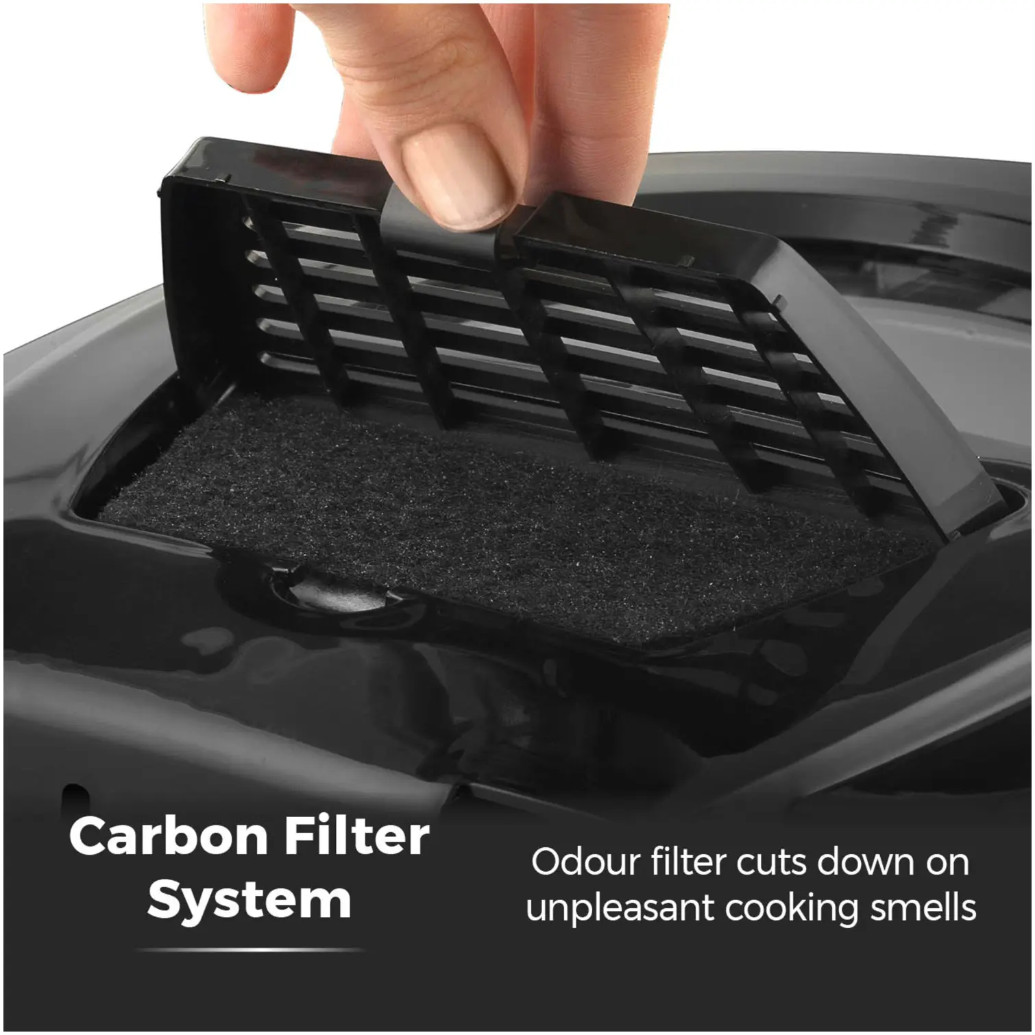 Tower Square Fryer Black 2ltr