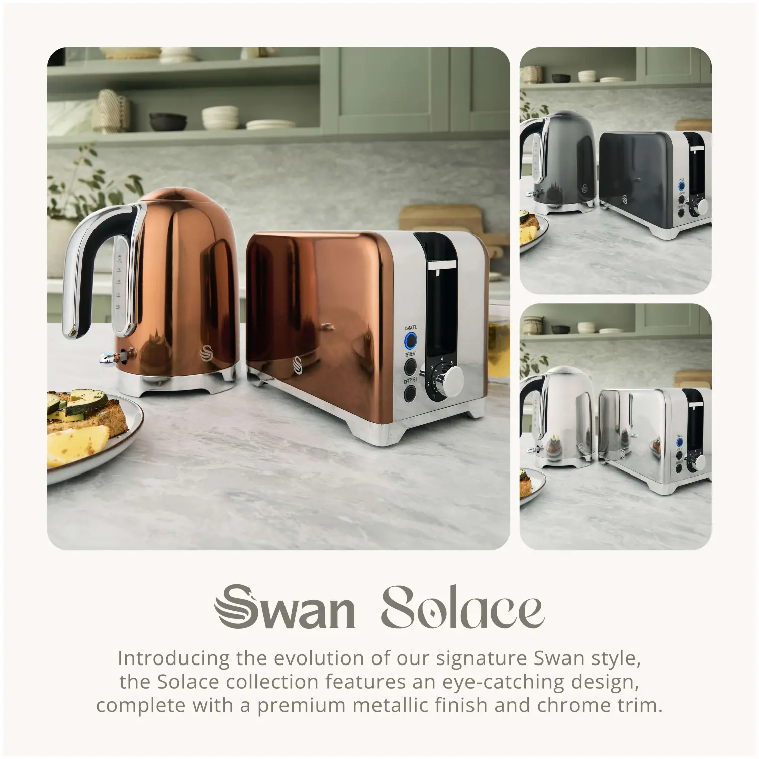 RKW2122_5 Swan ST19031COP Solace 2 Slice Toaster Copper