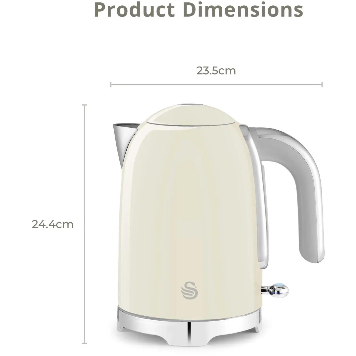 RKW2124_4 Swan Solace Jug Kettle Cream