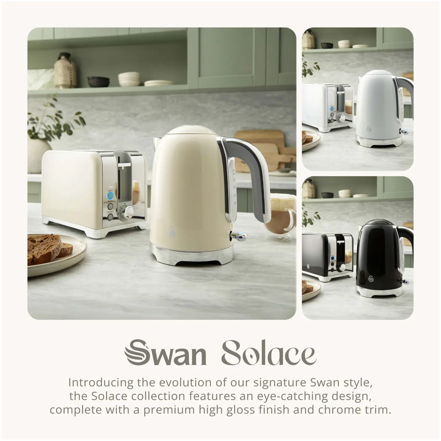 RKW2124_5 Swan Solace Jug Kettle Cream