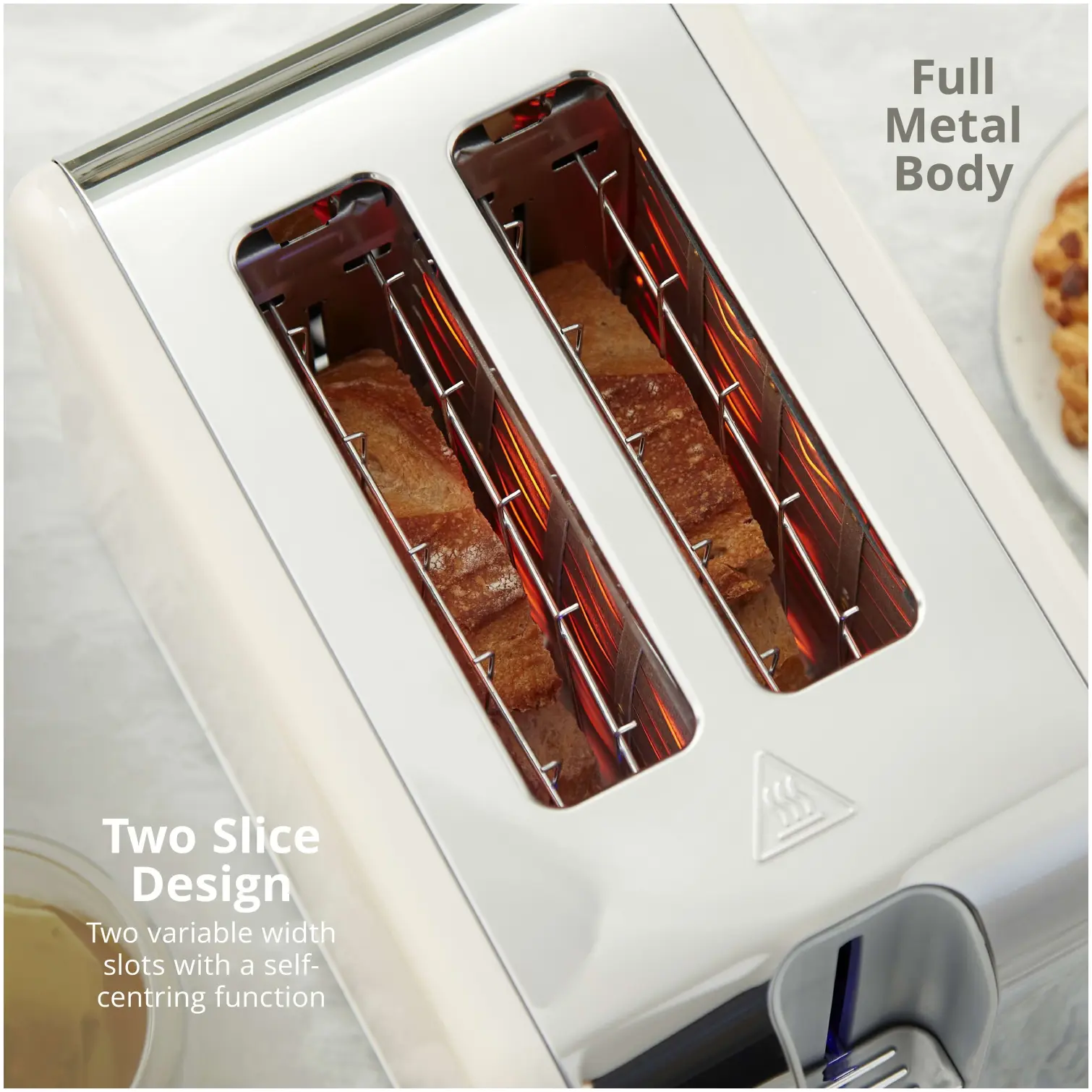 RKW2126_6 Swan Solace 2 Slice Toaster Cream