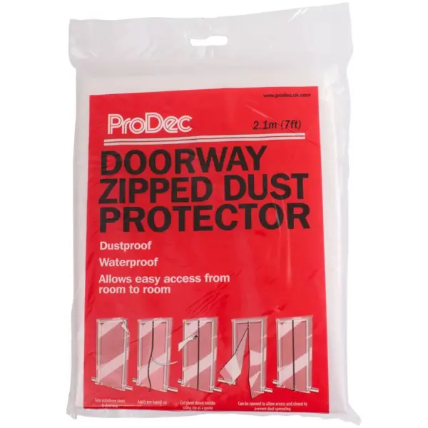 ROD0162 Zipped Doorway Dust Protector