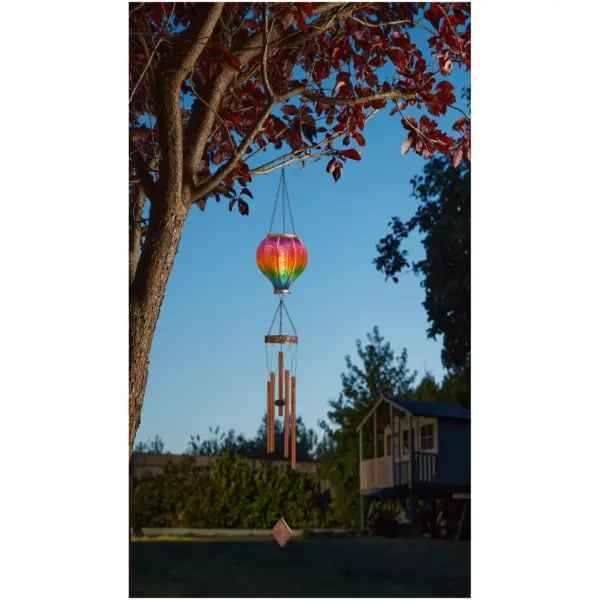 SMA0844_1 Smart Garden Rainbow Flaming Balloon Windchime