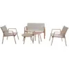 Amalfi 5pce Patio Lounge Set