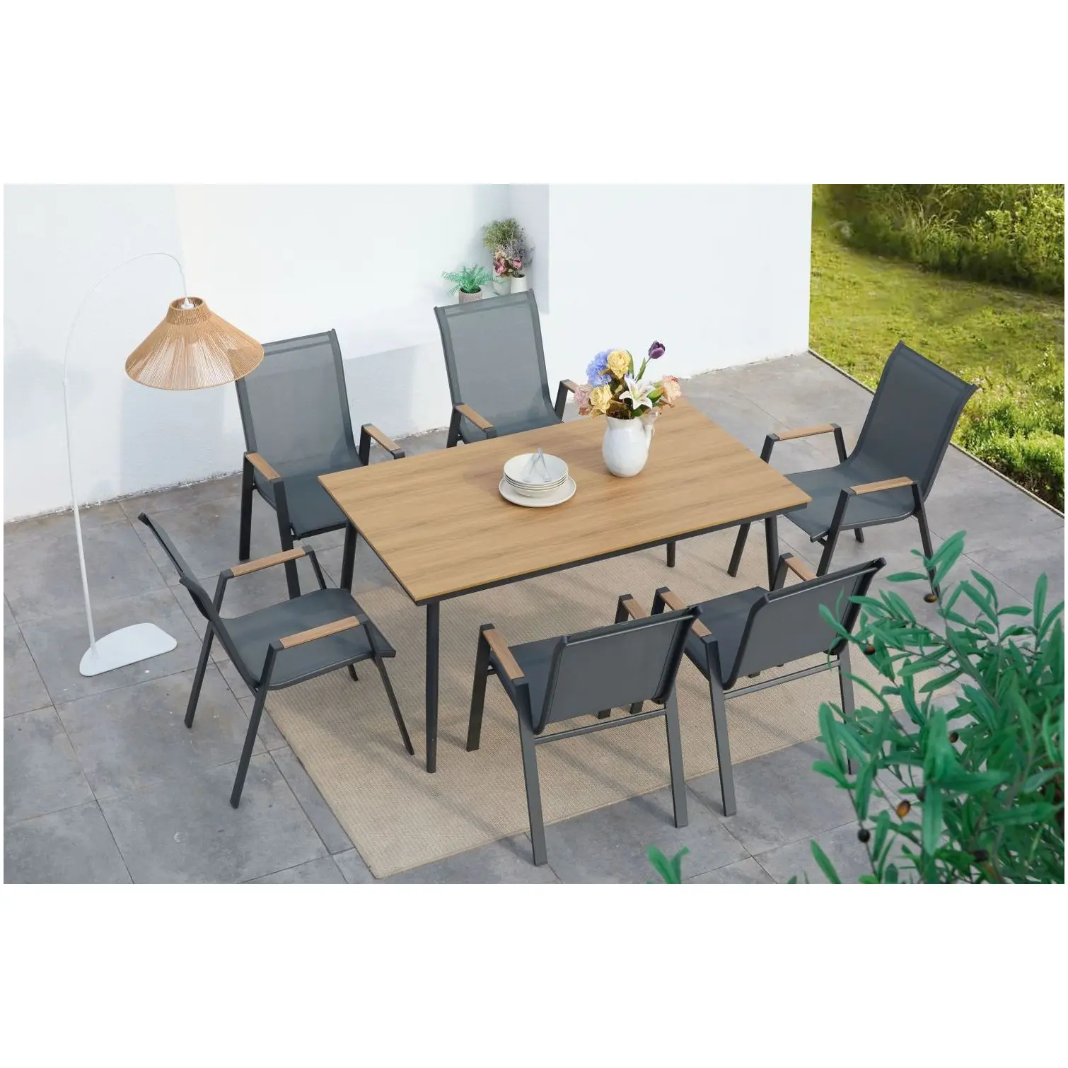 Amalfi 7pce Patio Set UK garden