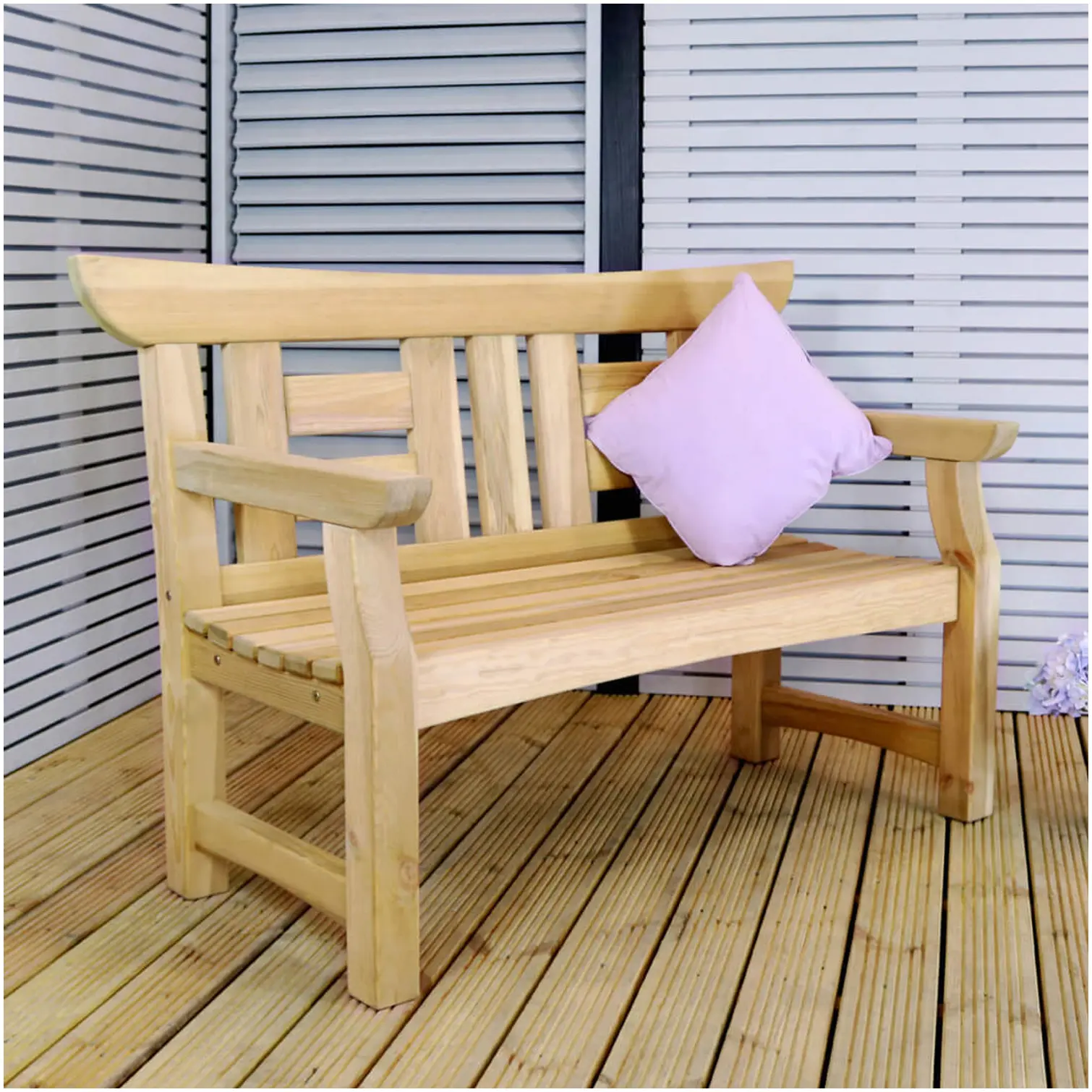 ZES0125_1 Zest 4 Leisure Cherry Blossom 2 Seater Wooden Bench