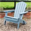 Zest Jasmine Folding Chair Grey