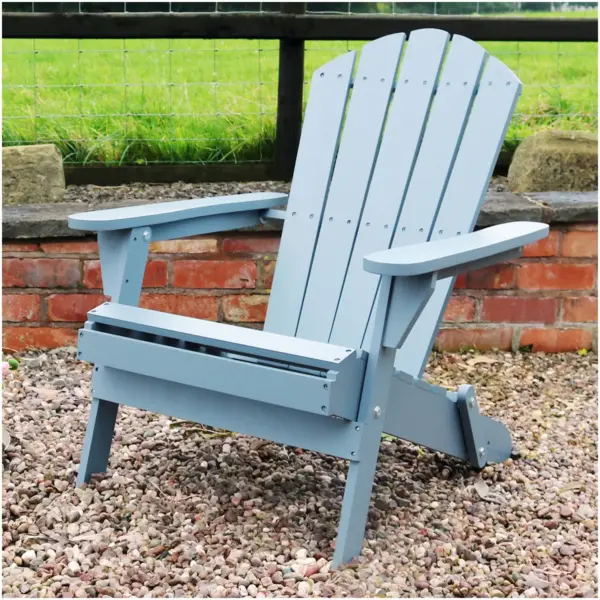 ZES0150_2 Zest Jasmine Folding Chair Grey