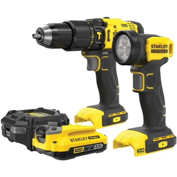Stanley Fatmax Combi Dril & Torch Kit 18v