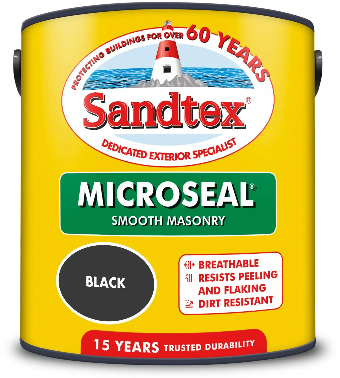 CRW0036 Sandtex Masonry Paint 2.5ltr Black