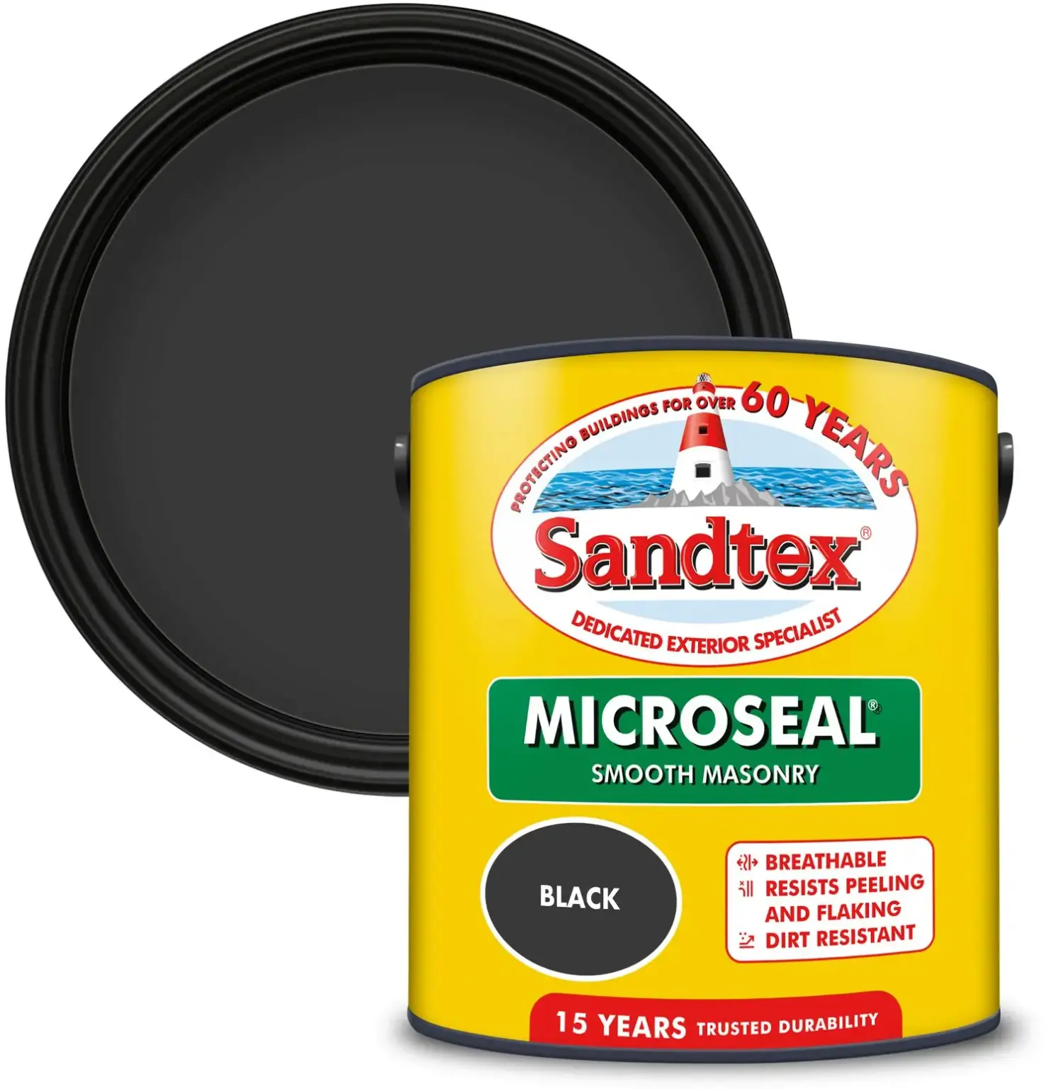 CRW0036_1 Sandtex Masonry Paint 2.5ltr Black