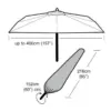 GLD0102_1 Garland Parasol Cover Extra Large 216cm