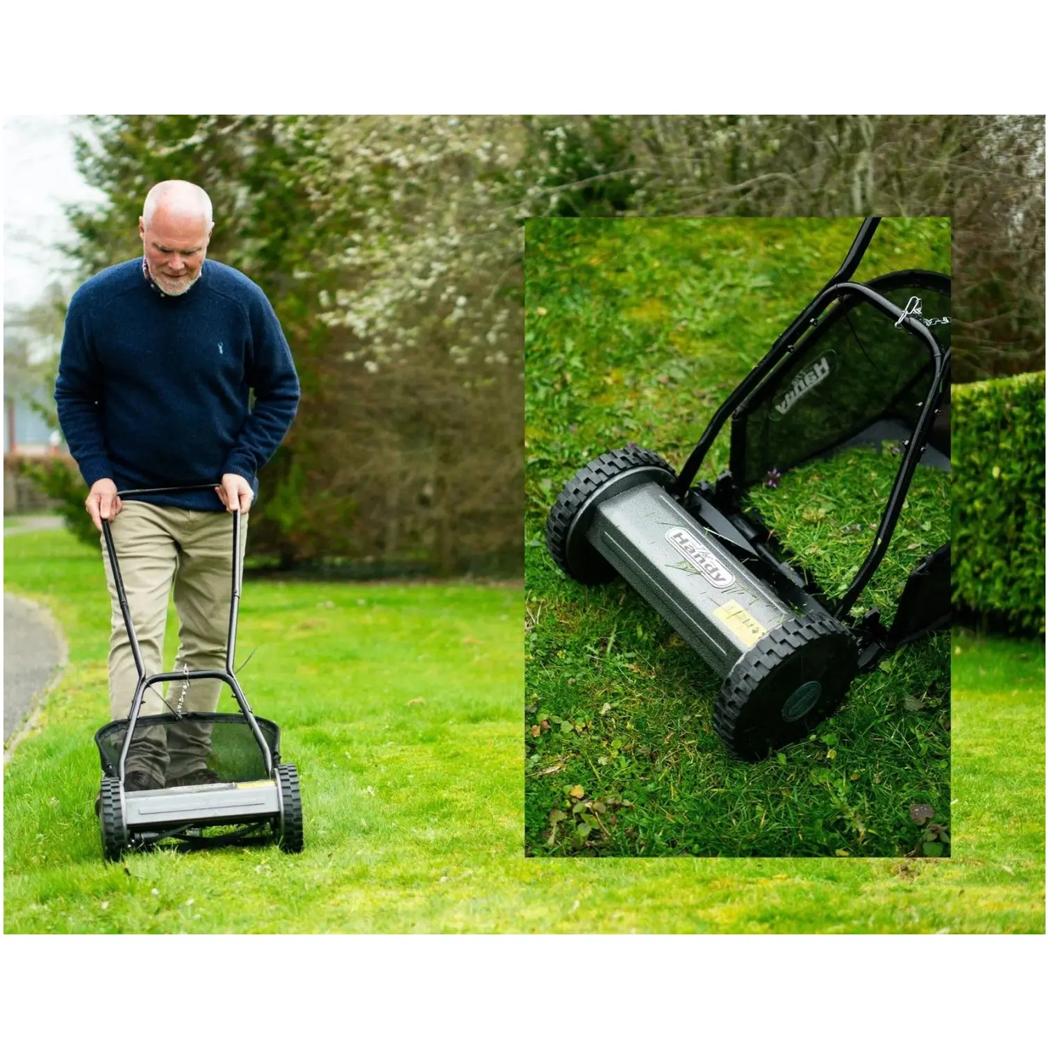 Handy Push Mower 30cm Cut