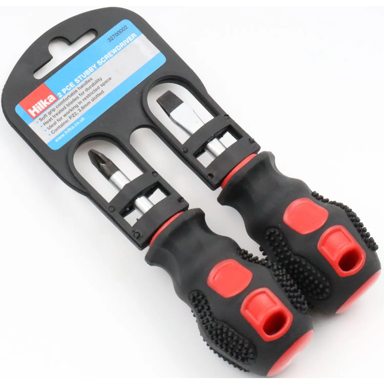 Hilka 2 Piece Stubby Screwdriver Set