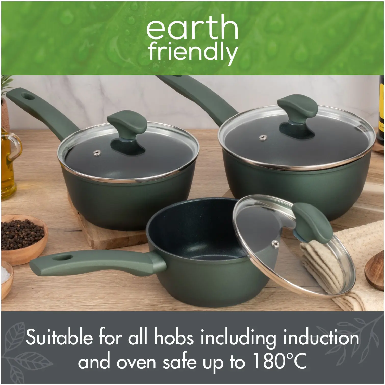Prestige Earth Friendly Non Stick Pan Set 3 Piece