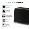 Tower Presto 2 Slice Toaster Grey