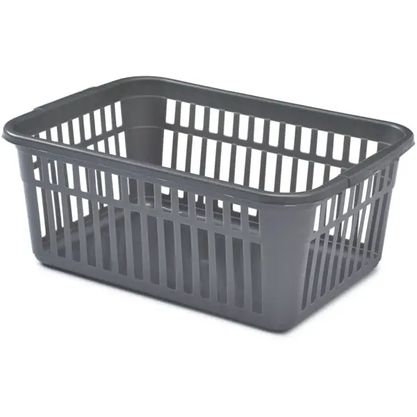 Whitefurze Handy Basket Silver 45cm