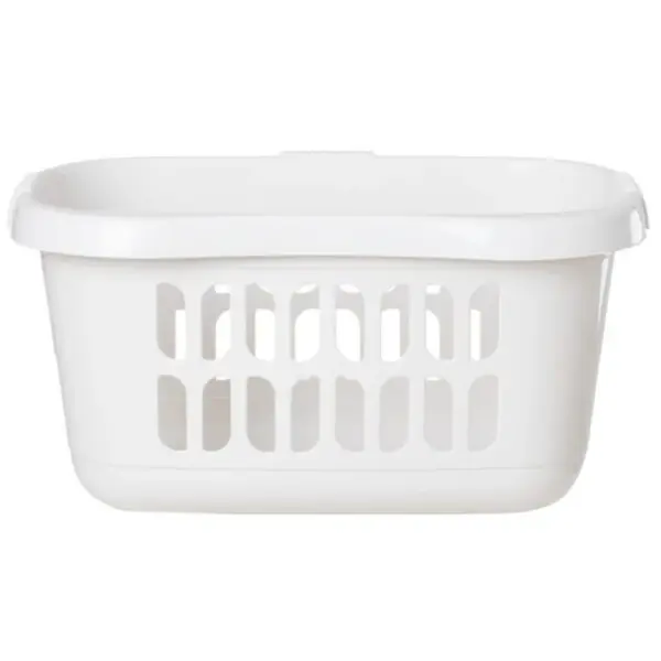 WMP0005 Wham Hipster Laundry Basket White 40 x 33 x 66.5cm
