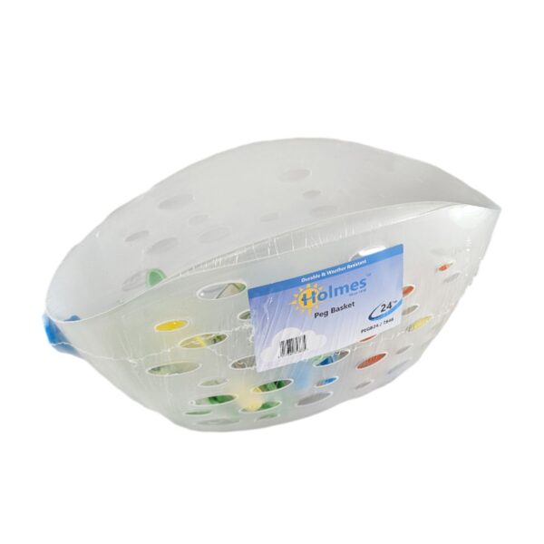 Holmes Peg Basket with 24 Soft Pad Pegs