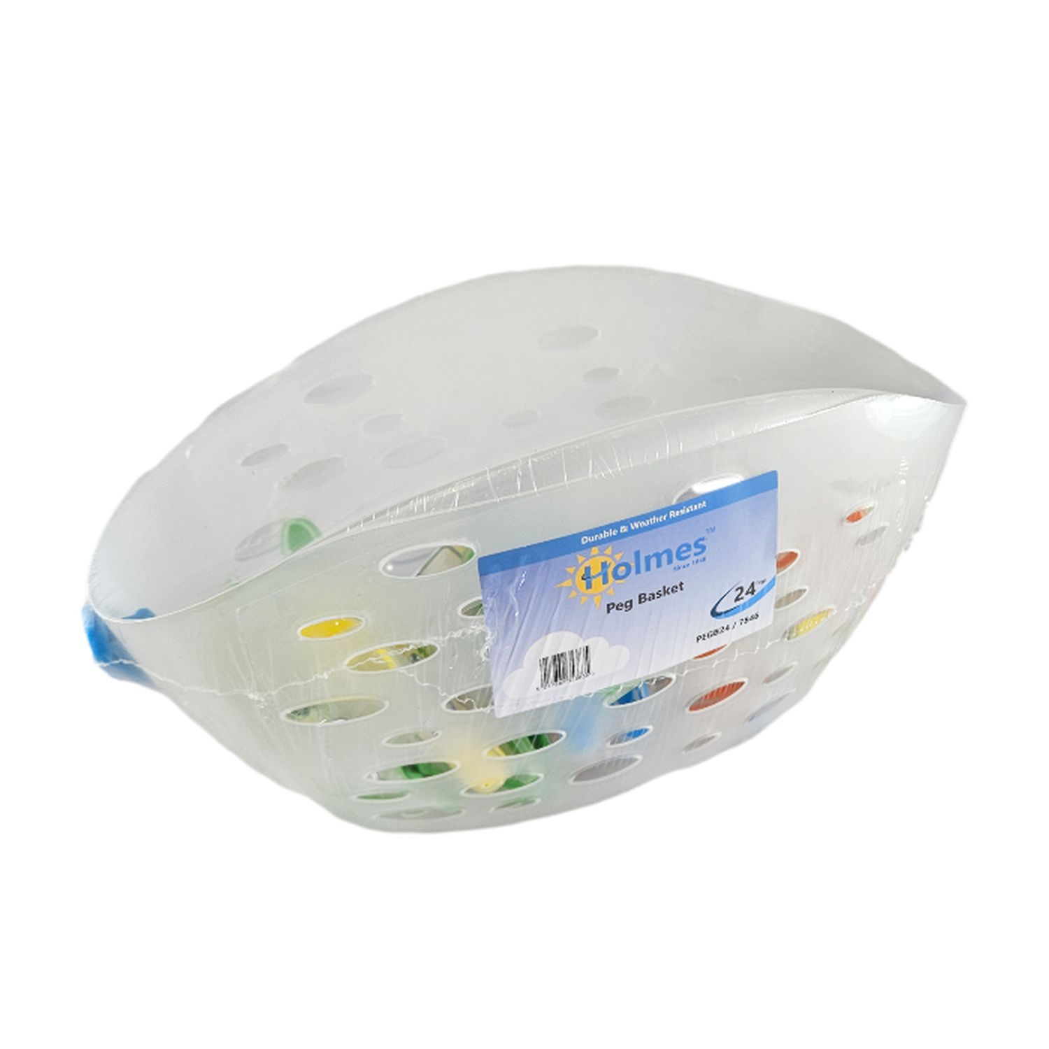 Holmes Peg Basket with 24 Soft Pad Pegs