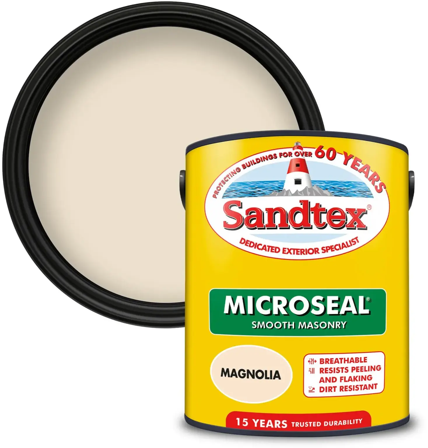 Sandtex Masonry Paint 5Ltr Magnolia