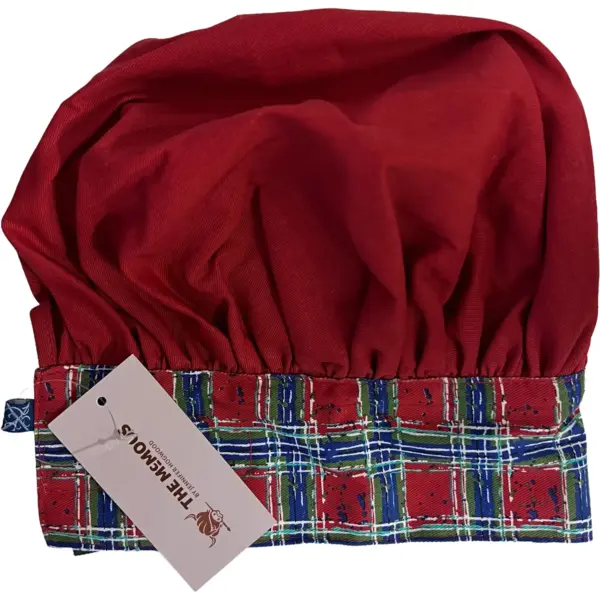 DCS0021 Kids Chefs Hat Tartan Paint