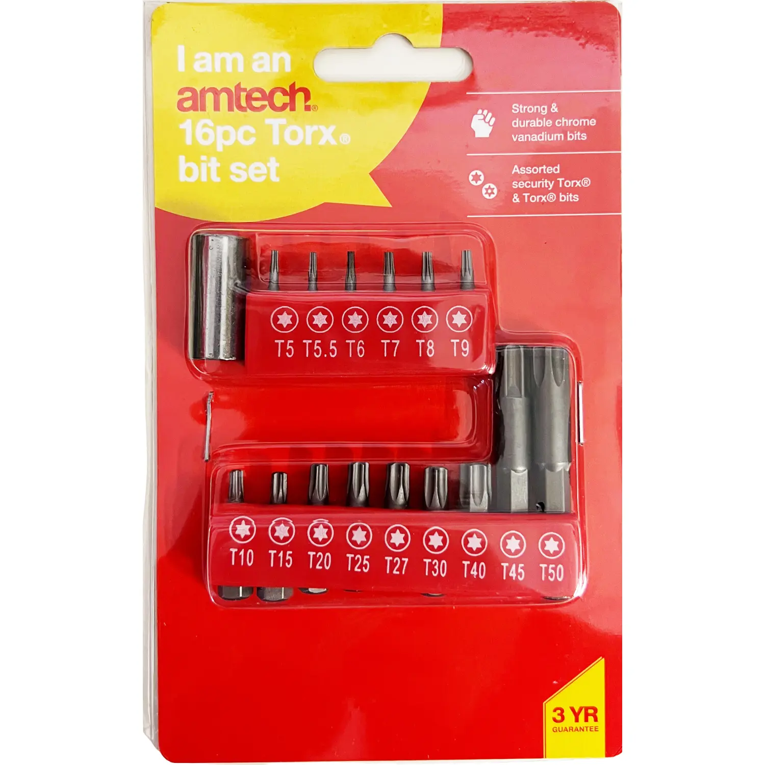 DKT0113 amtech 16 Piece Torx Bit Set