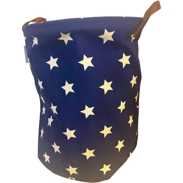 HWD0500 Inglenook Navy Starred Laundry Basket