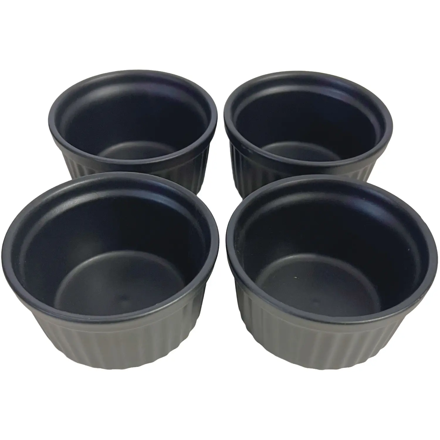 Jomafe Gourmet Black Ramekins 9cm Set of 4