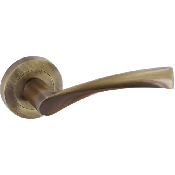 Smiths Lunar Lever On Rose Antique Brass