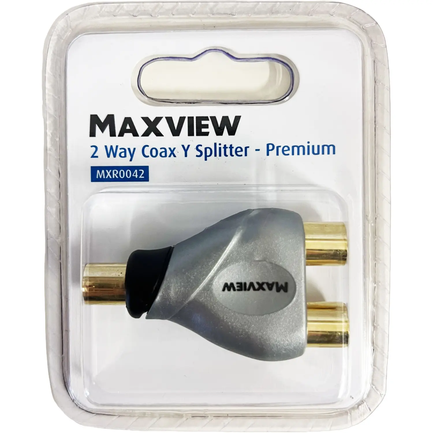 Maxview  TV 2 Way Angled Splitter