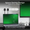 NEX0024_4 Masterplug Individually Switched 4 Gang 13amp 2 Metre Trailing Socket
