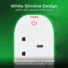 NEX0024_6 Masterplug Individually Switched 4 Gang 13amp 2 Metre Trailing Socket