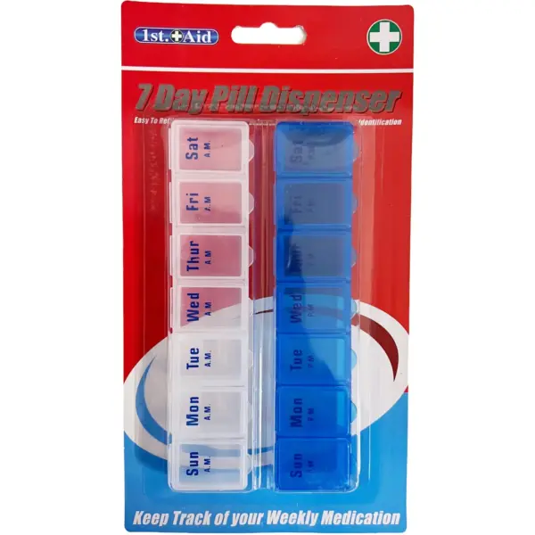 PMS0036 1st Aid 7 Day Pill Dispenser Day/Night