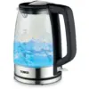 Tower PT10090BLK Illuminated Glass Kettle Black